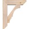 Ekena Millwork Balboa Slat Smooth Bracket w/ Offset Brace, Douglas Fir, 5 1/2"W x 18"D x 22"H BKT0604X18X22BOA06SDF - alternate 2